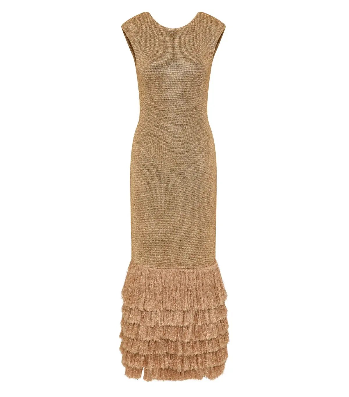Aje Breeze Knit Midi Dress Rose Gold Size XS / AU 6 photo 6