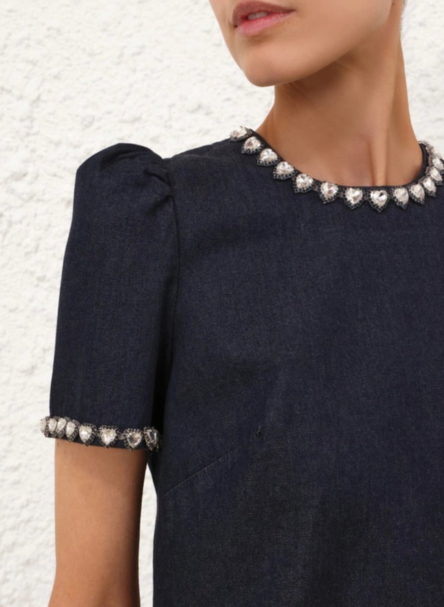 Zimmermann Embellished Denim Dress photo 3
