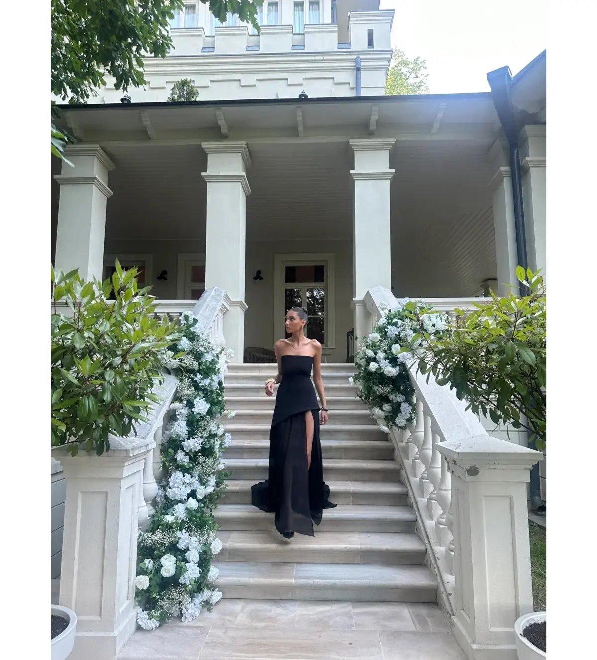 Matterstore Monaco Black Dress with Scarf Black Size 10 photo 2