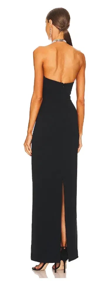 Solace London Riva Maxi Dress in Black Size 10 / M photo 3