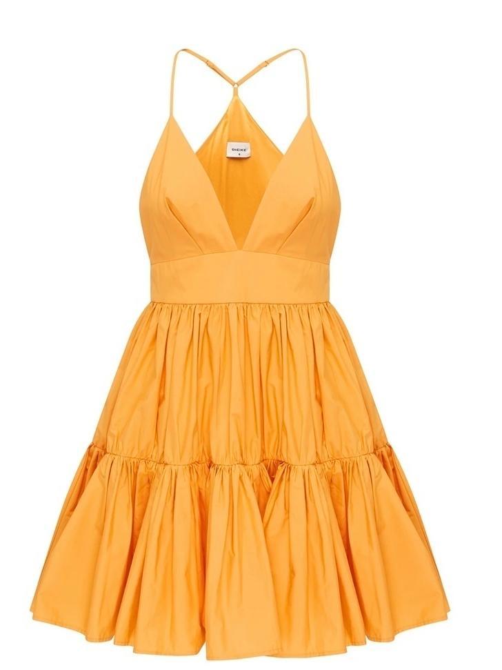 Sheike Tessa Mini Dress Orange Size 8 photo 2