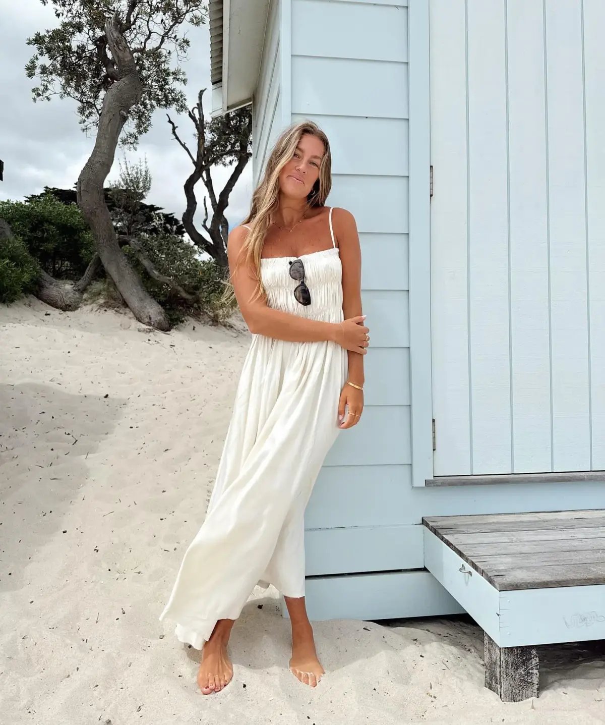 Bec & Bridge Dali Maxi Shift Dress Ivory Size 12 photo 4