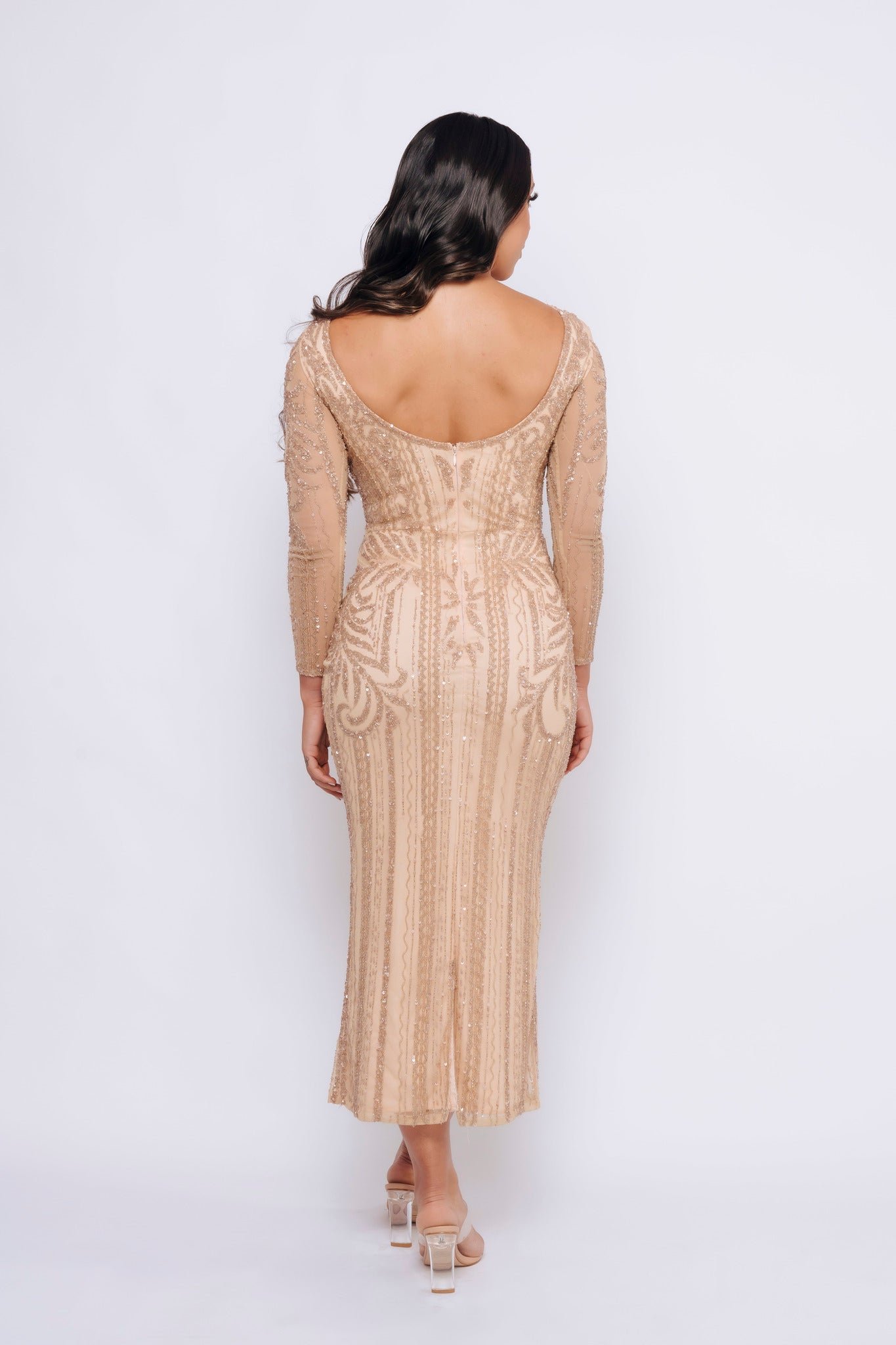 DIANA FITTED SLEEVE BY MY SECRET WARDROBE ROSE GOLD photo 2
