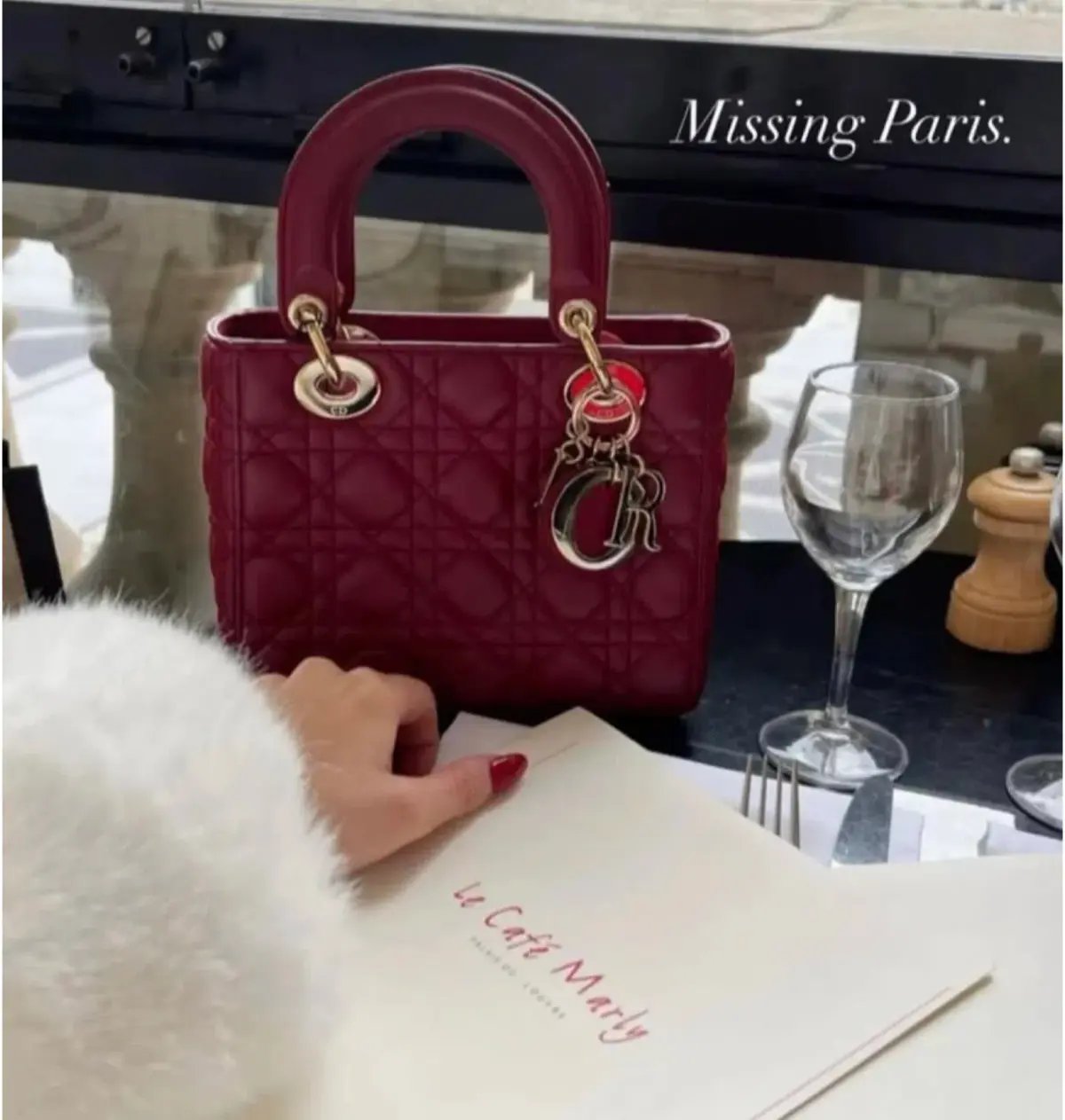 Lady Dior Bag Red Small photo 2