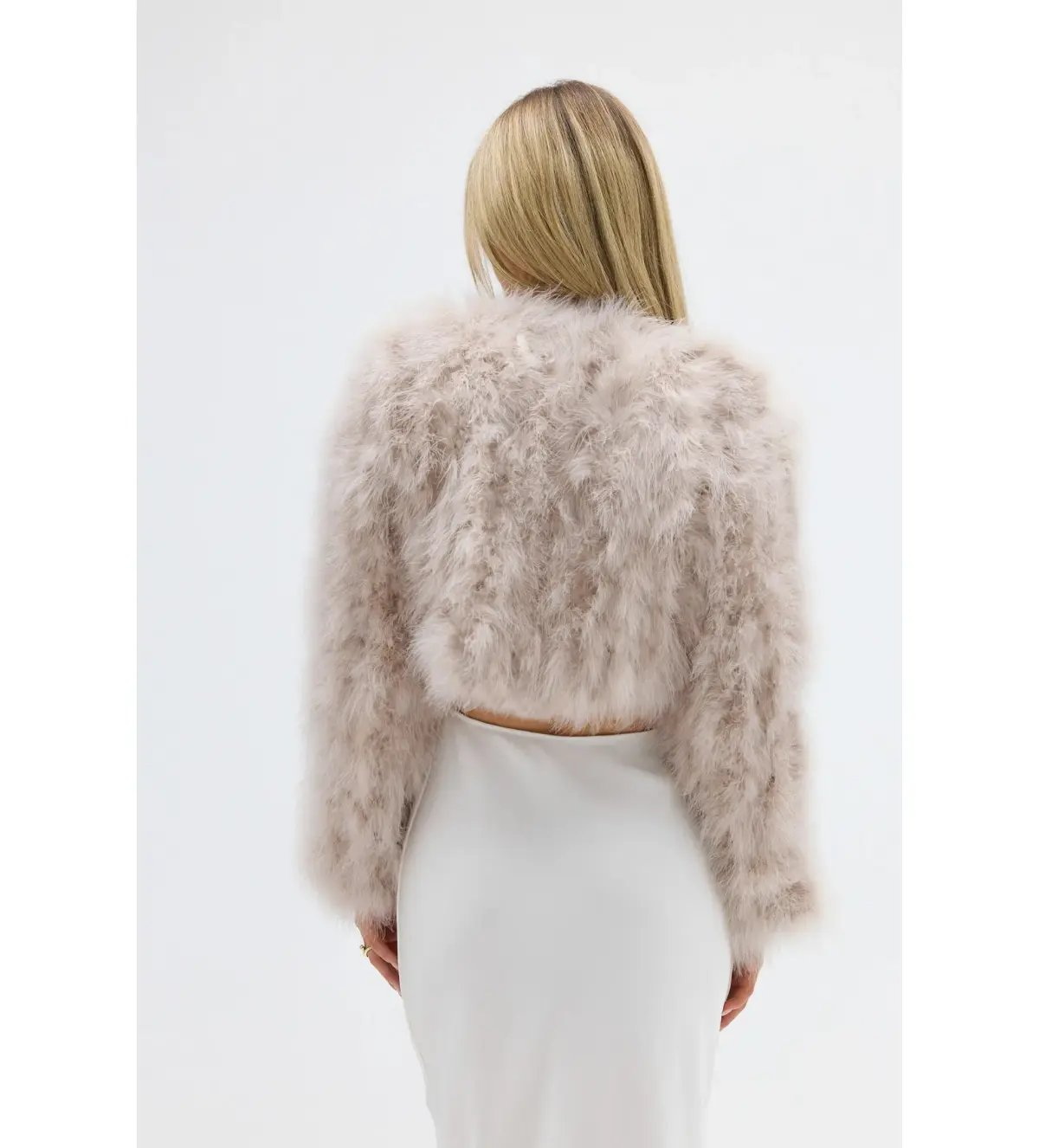 Bubish Manhattan Crop Jacket Blush Size 6-8 photo 4