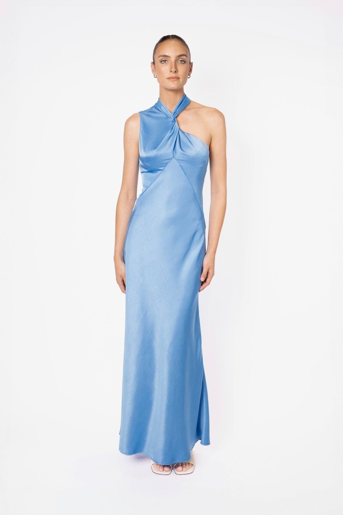 ONE FELL SWOOP GISELE MAXI DRESS - AZZURE photo 2