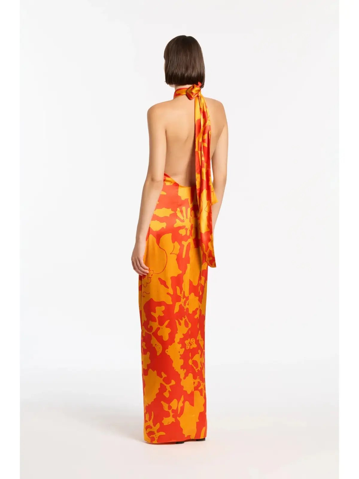 Sir the Label Armel Halter Dress in Orange Size 2 / AU 10 photo 3