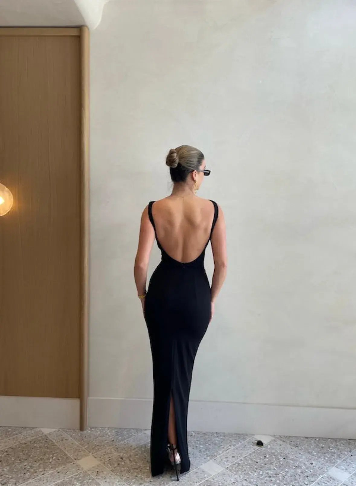Effie Kats Verona Gown in Black Size 6 photo 5