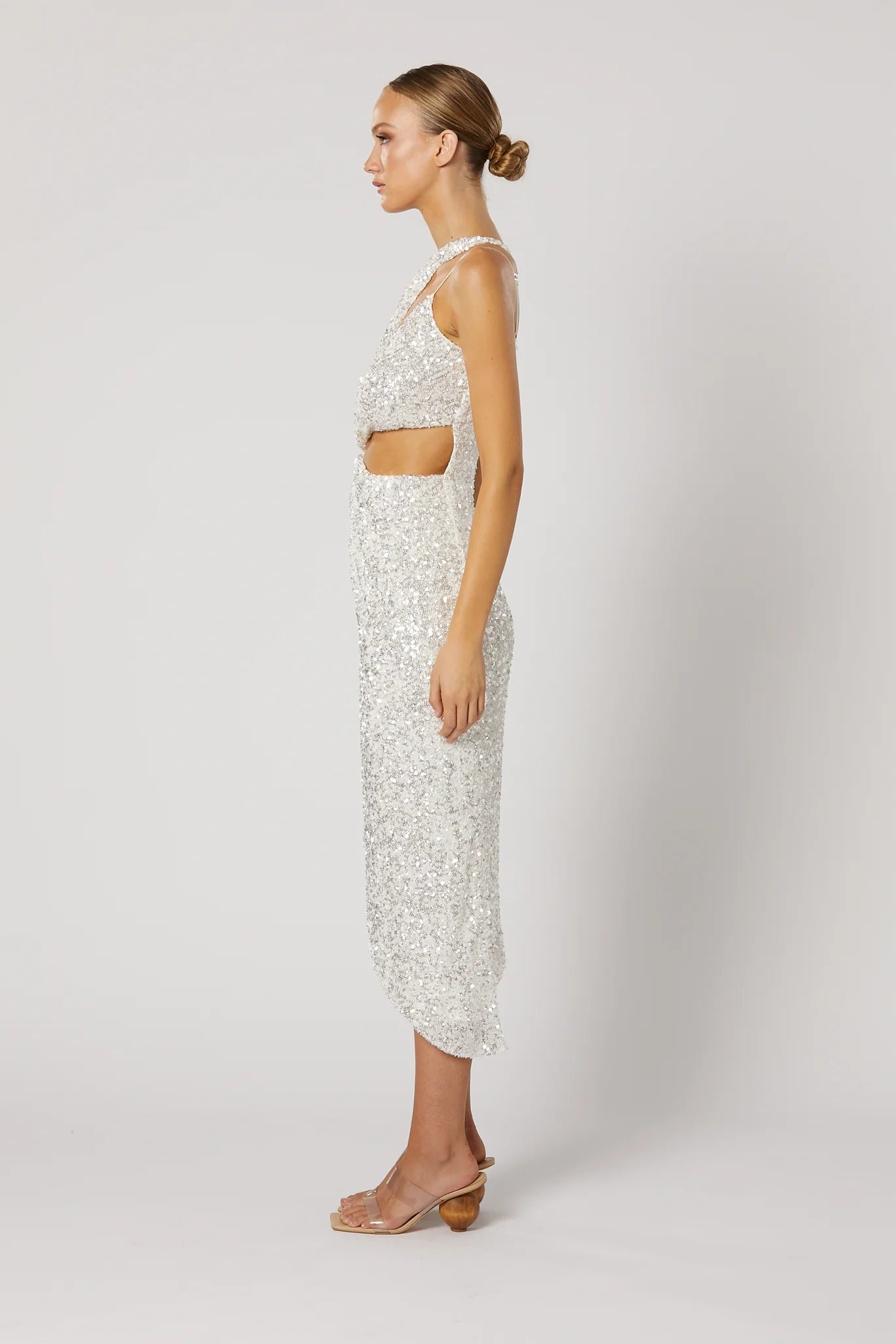 WINONA QUEST CUTOUT DRESS - WHITE photo 9