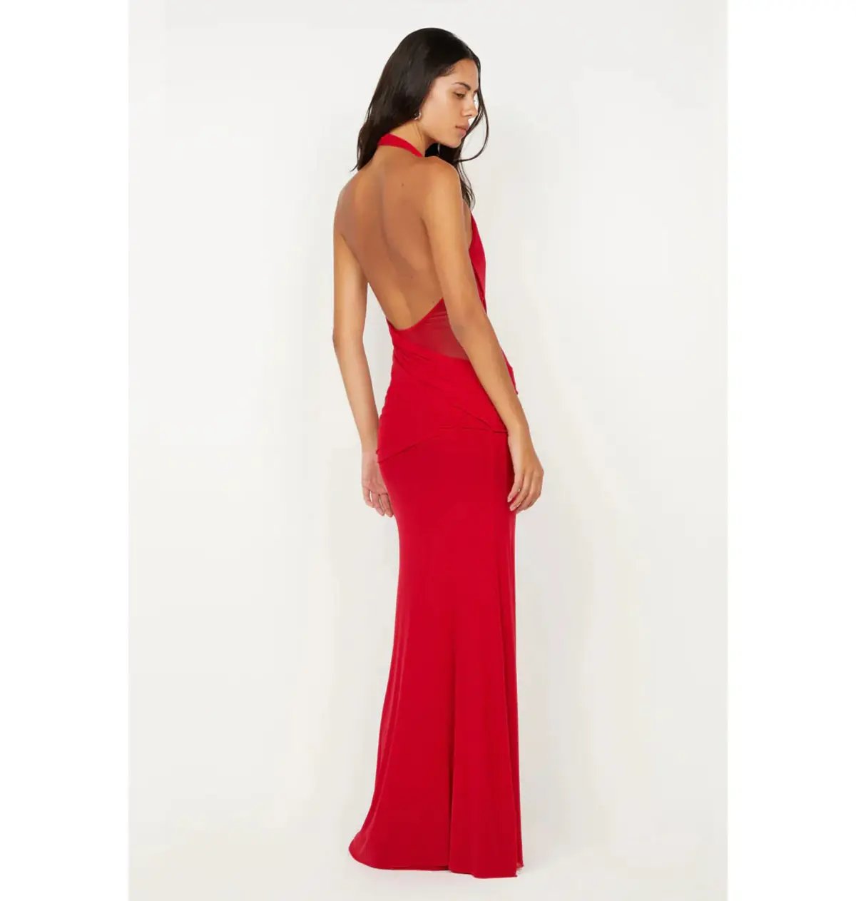 Bec & Bridge Deija Halter Maxi Dress Strawberry Size 8 photo 2