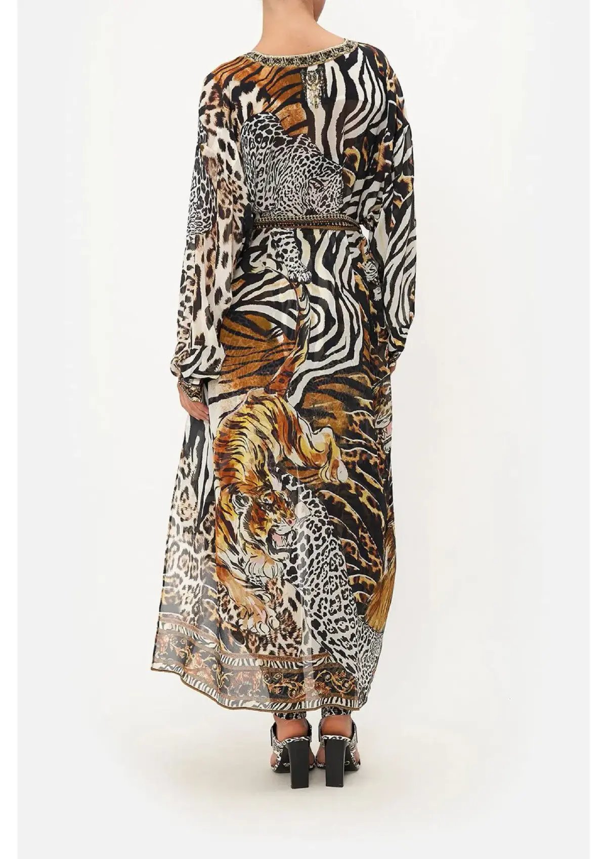 Camilla What's New Pussycat High Low Layer With Tie Multi Size M/ AU 12 photo 2