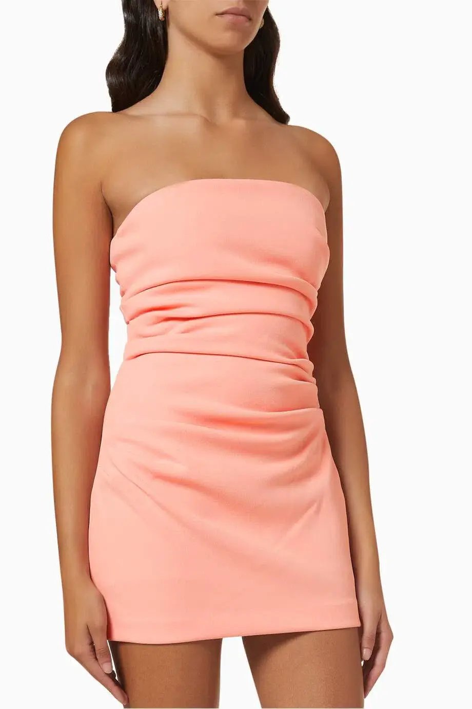 Misha Alston Bonded Crepe Mini Dress Pink Size 6 photo 2