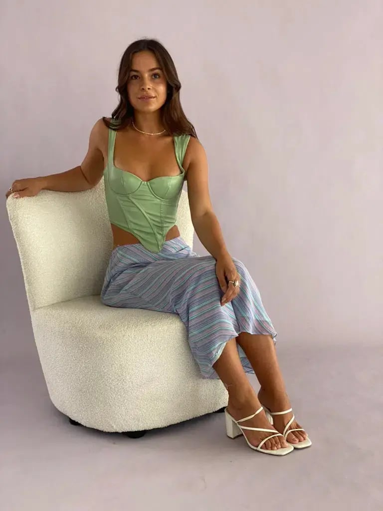 Amiss the Label Diane Corset Green Size XXS / AU 4 photo 5