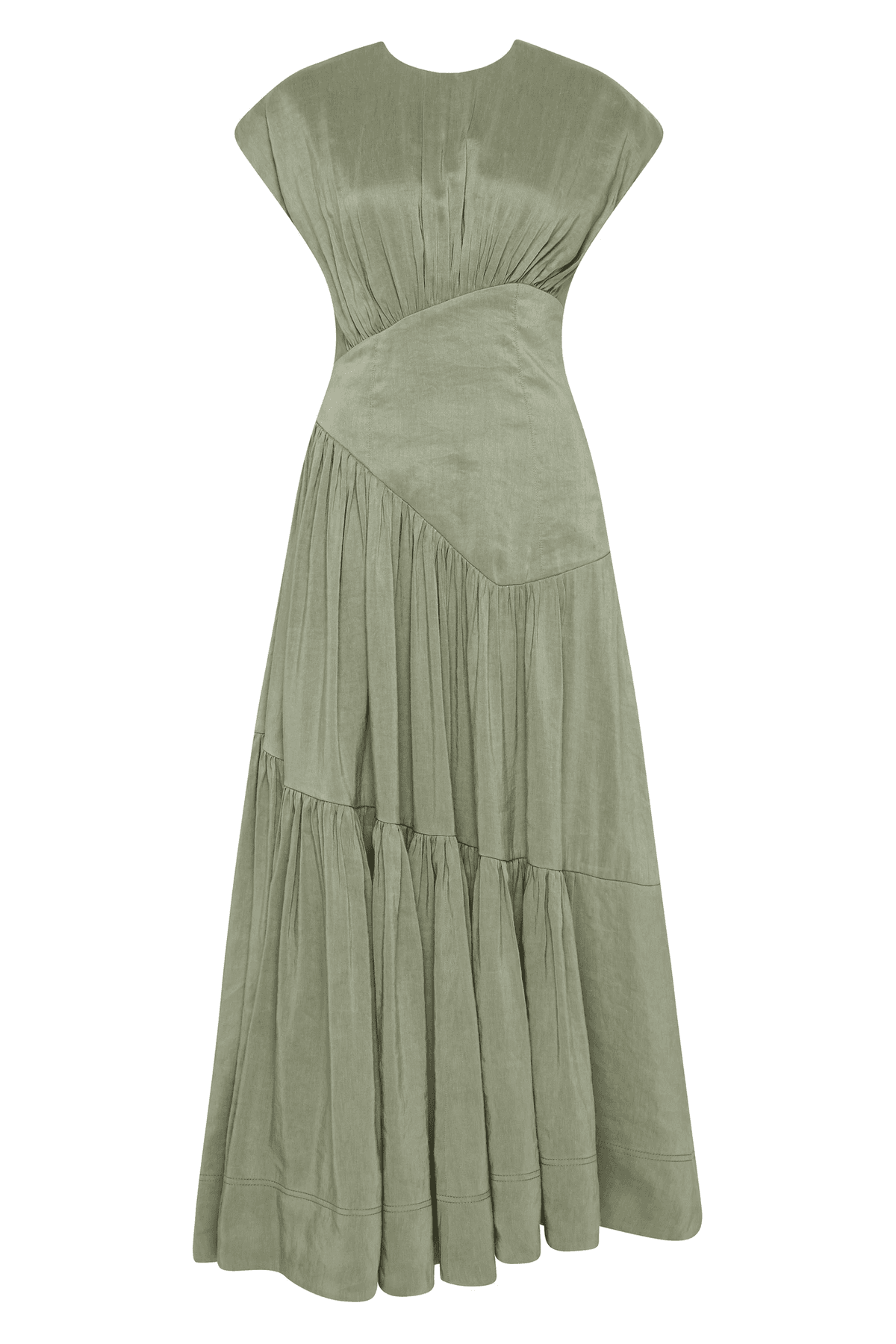 Aje Reflection Dress Oakmoss Size 8 photo 4