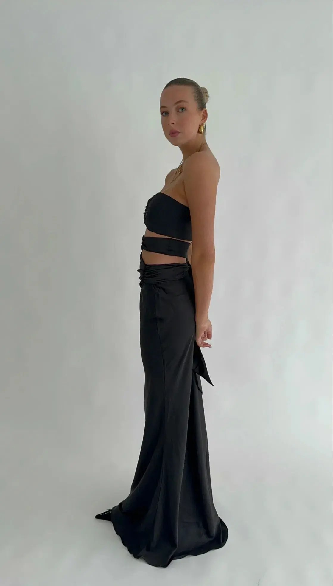 HNTR the Label Sloane Top and Skirt Set Onyx Size XS / AU 6 photo 2