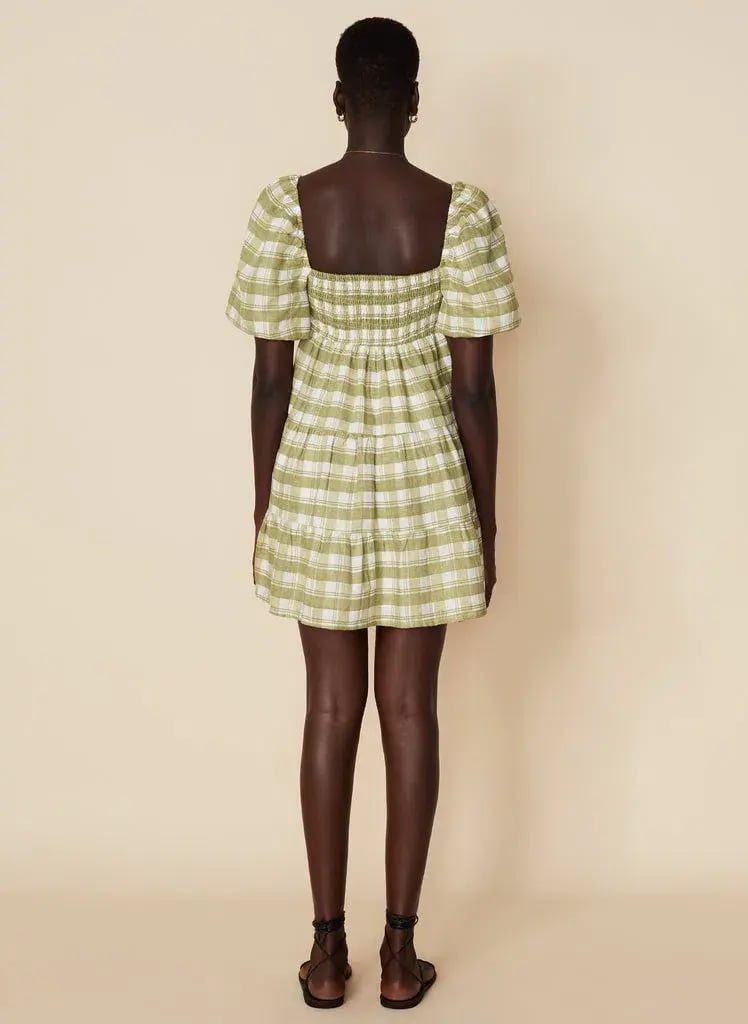Faithfull The Brand Leilani Mini Dress Ligne Print Size XS photo 2