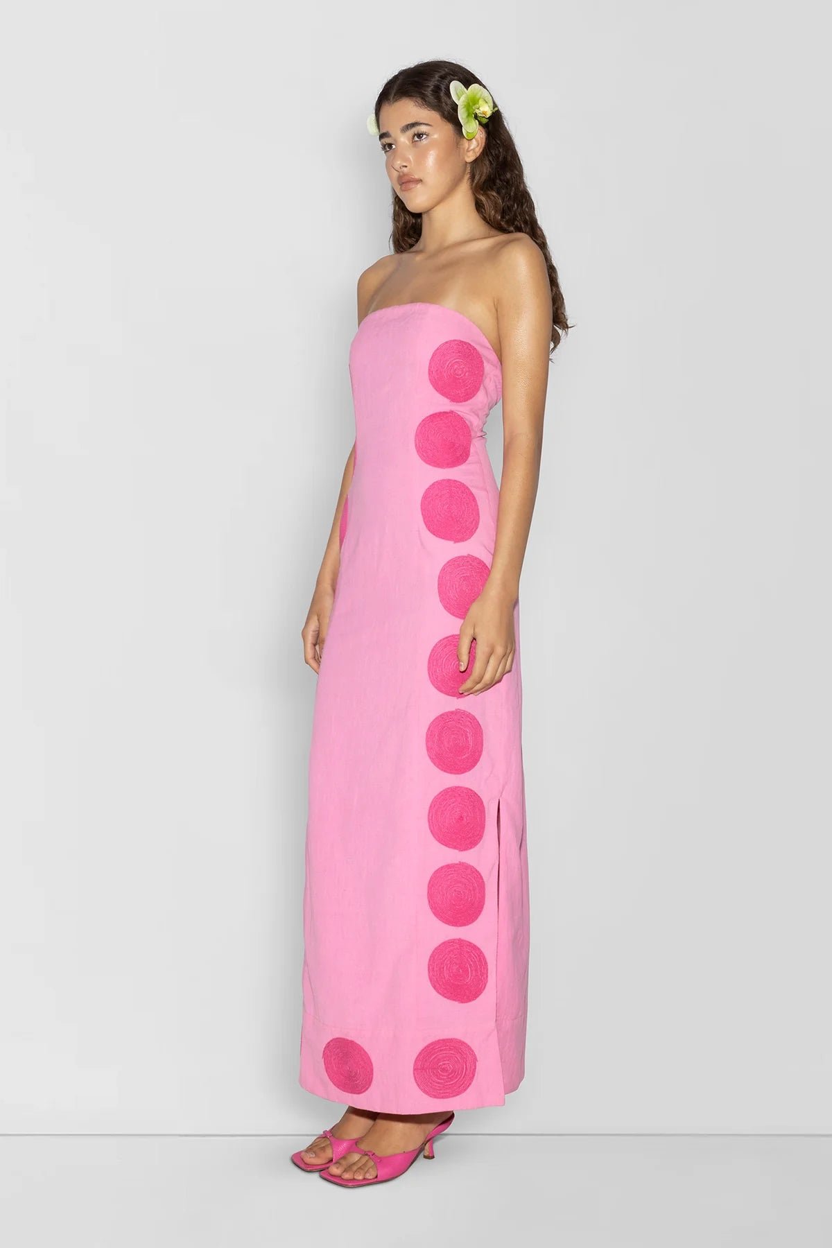 THE WOLF GANG FILIPA EMBROIDERED MAXI DRESS - FLOSS photo 2
