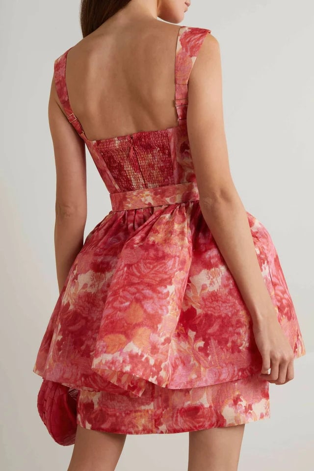 Zimmermann High Tide Pink Ikat Floral Mini photo 2
