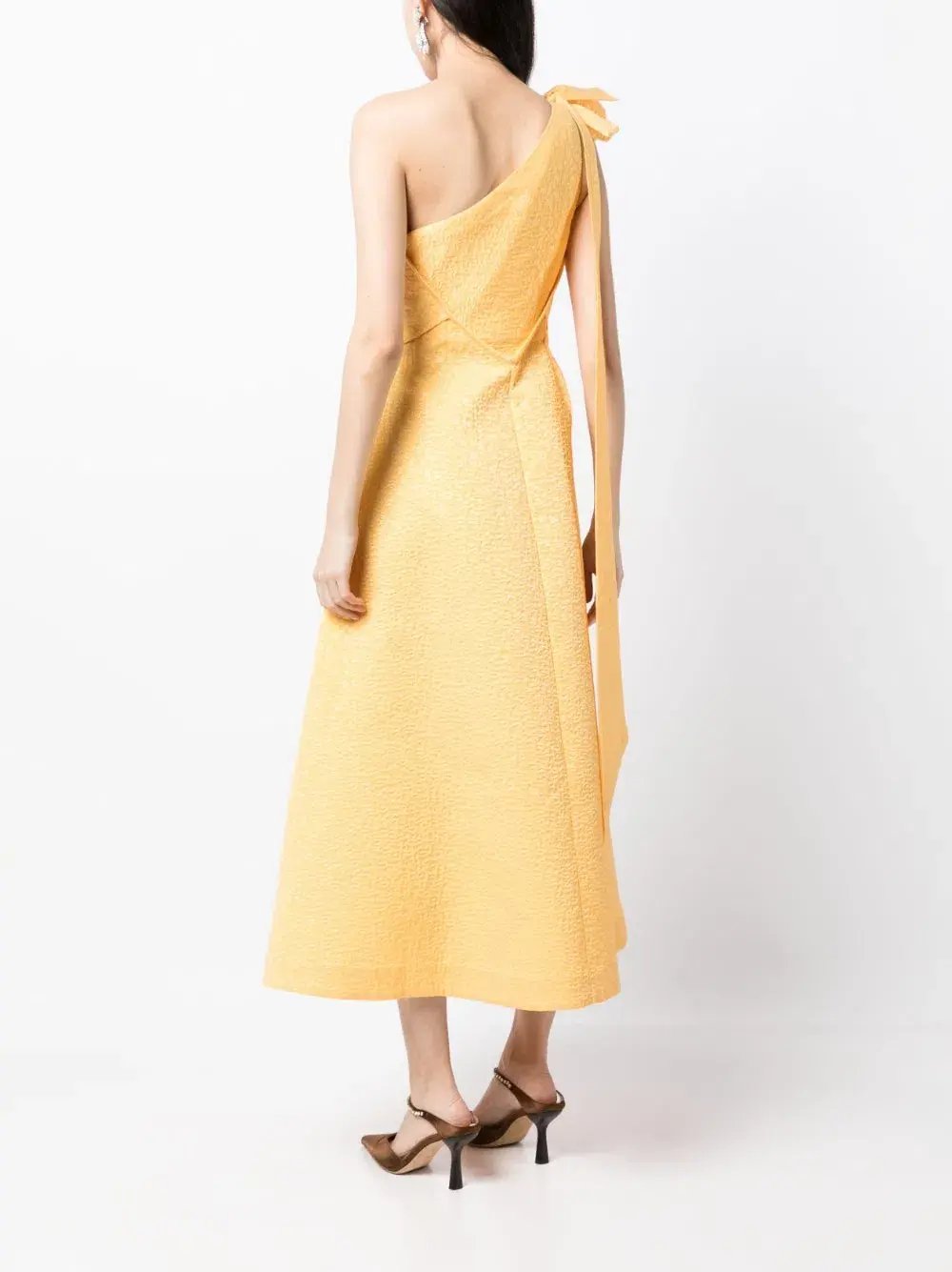 Rachel Gilbert Emiliano Midi Dress Lemondrop Size 2 / AU 10 photo 3