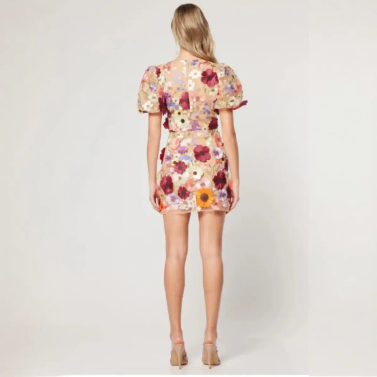 ELLIATT Rosalind 3D Floral Mini Dress Size AU 6 (XS) photo 2