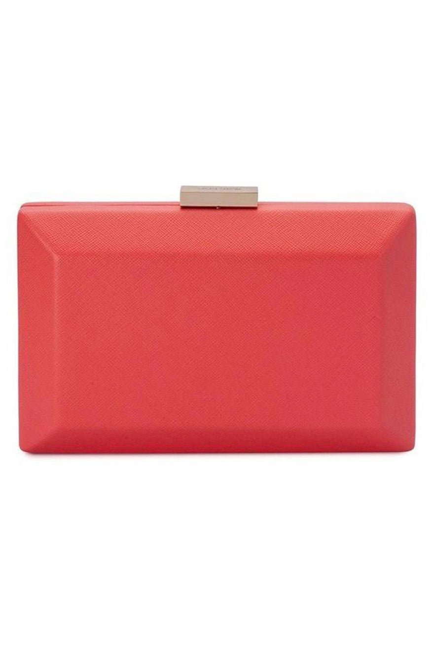 Olga Berg Ava Rectangular Clutch - Coral photo 4