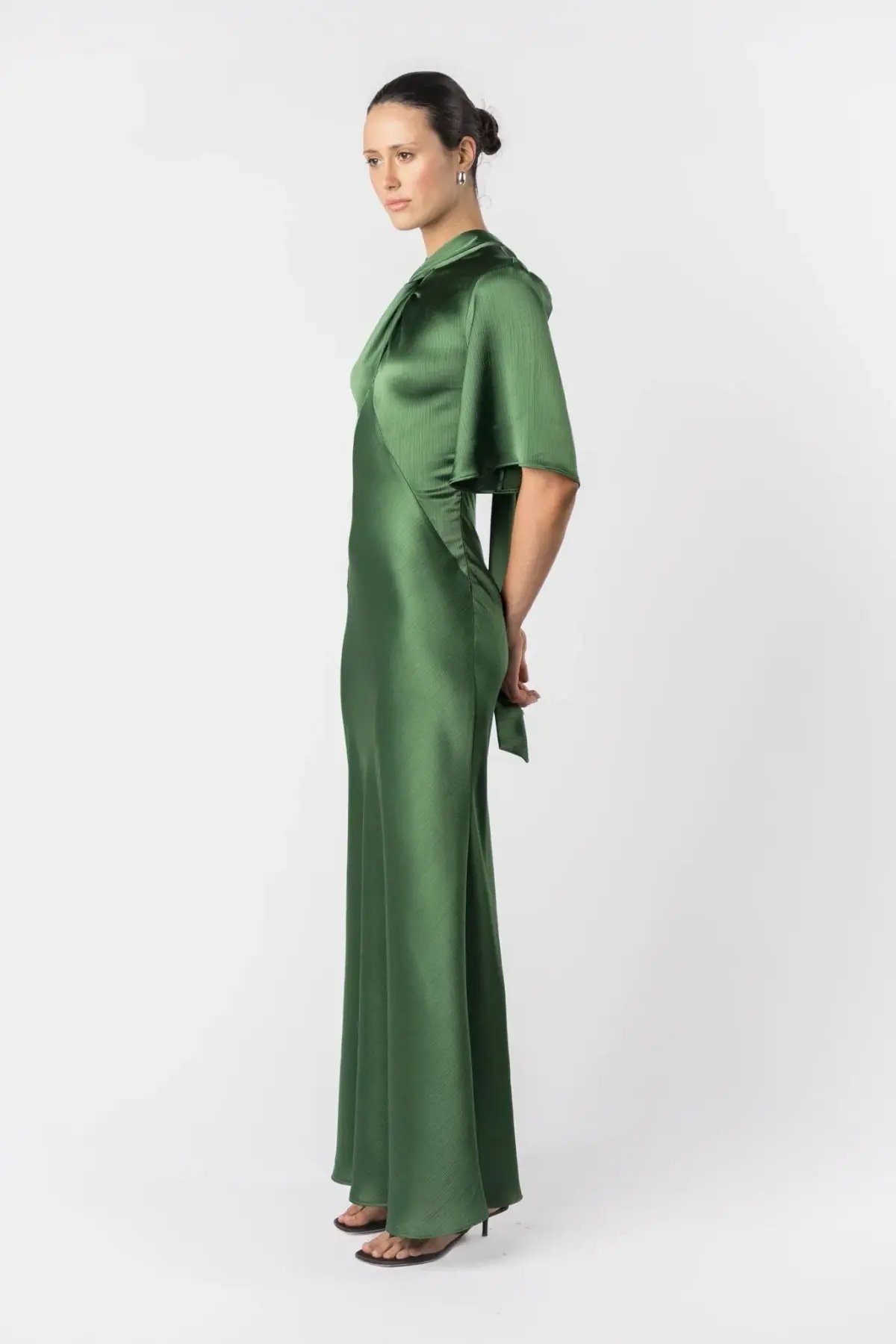One Fell Swoop Claret Dress Matilda Green Size AU 12 photo 4