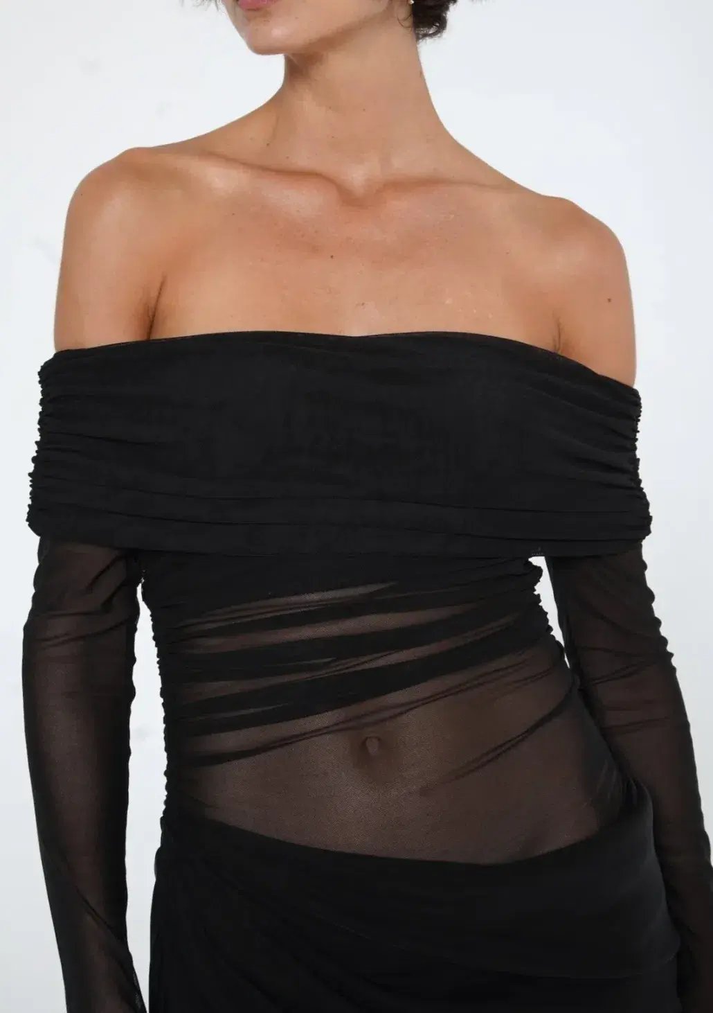 Benni Yasmin Off Shoulder Maxi Dress Black Size S / AU 8 photo 2