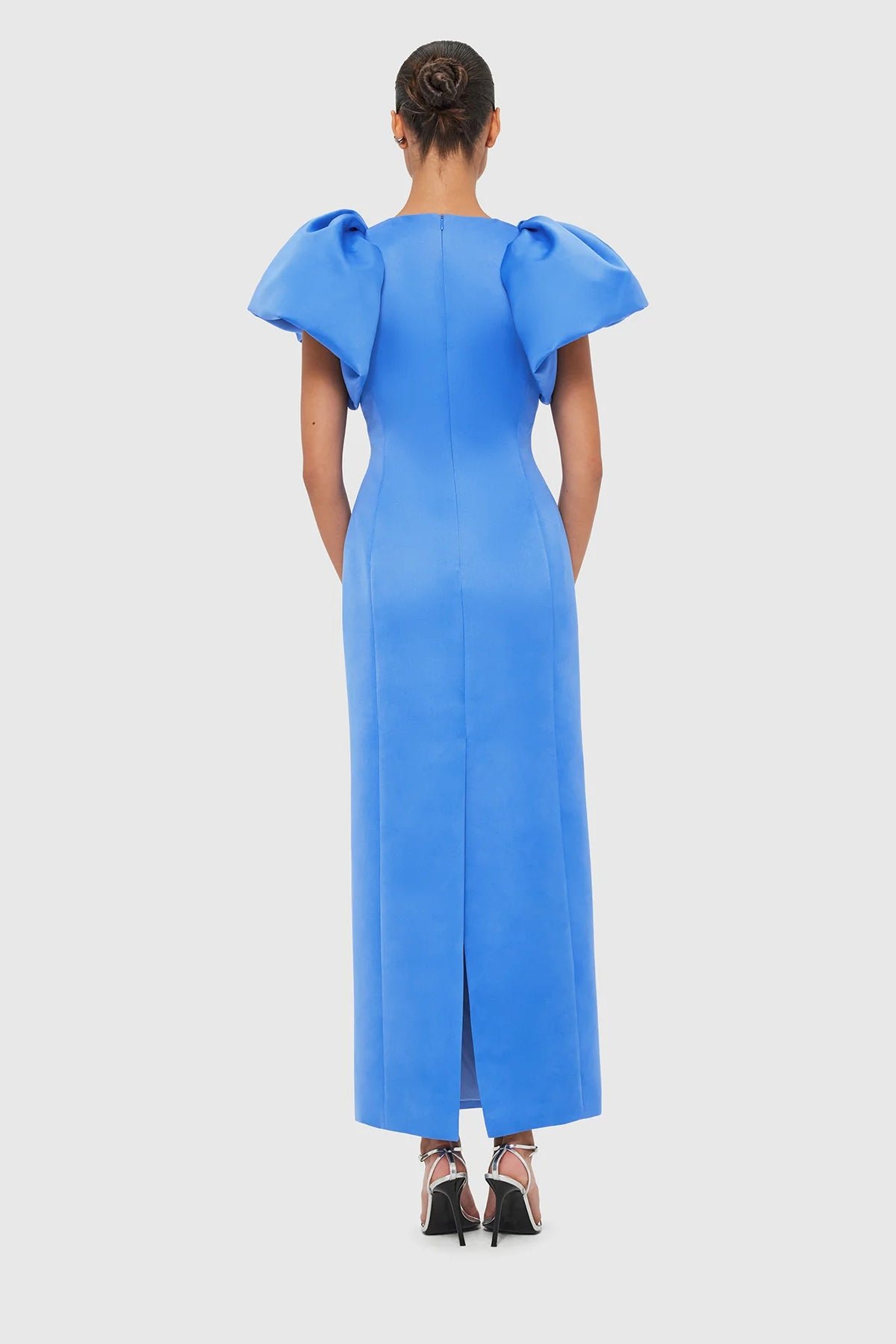 LEO LIN LUCINDA MAXI DRESS - STEEL BLUE photo 3