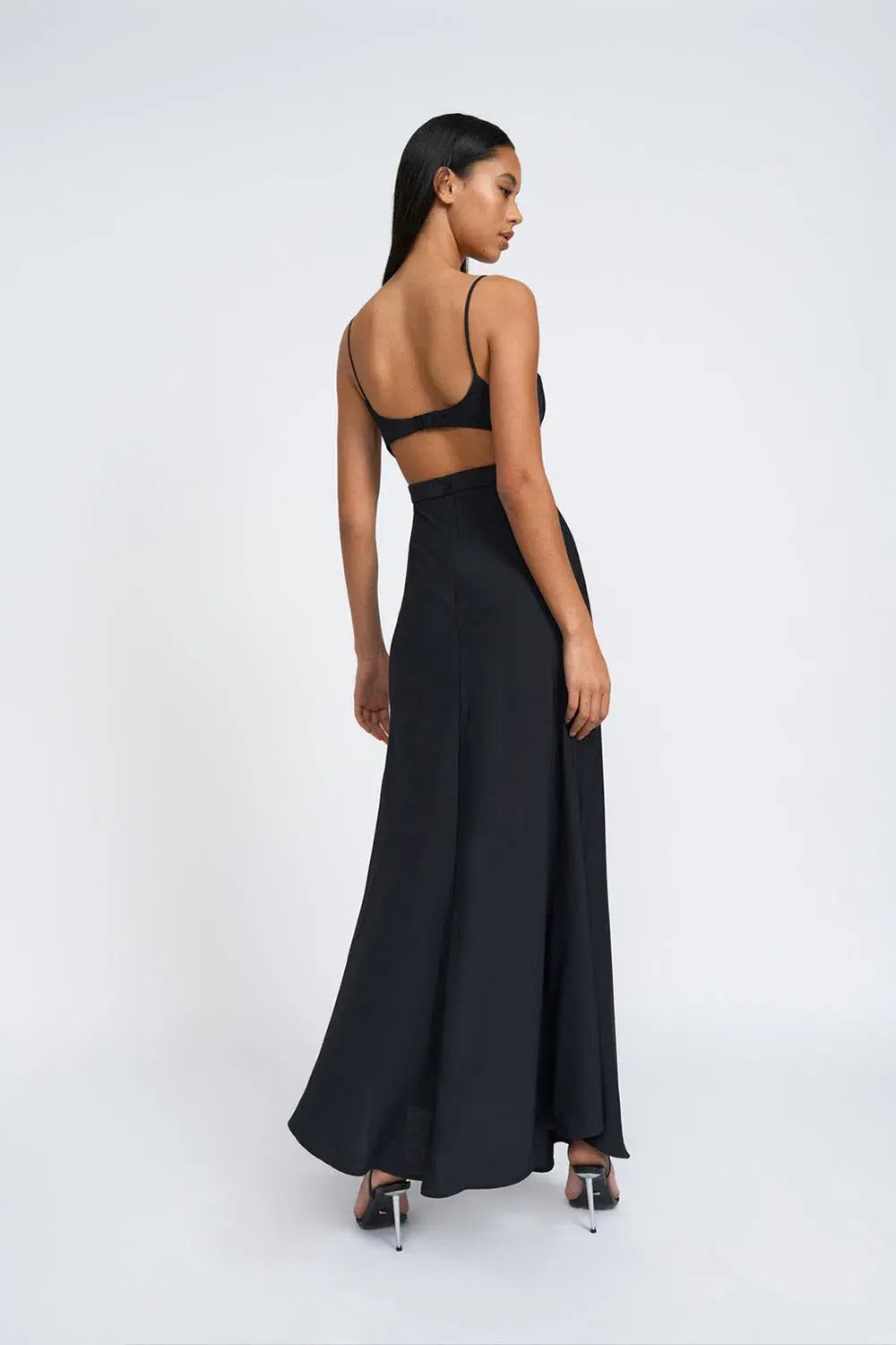 By Johnny Diandra Maxi Dress Black Size 6 photo 3