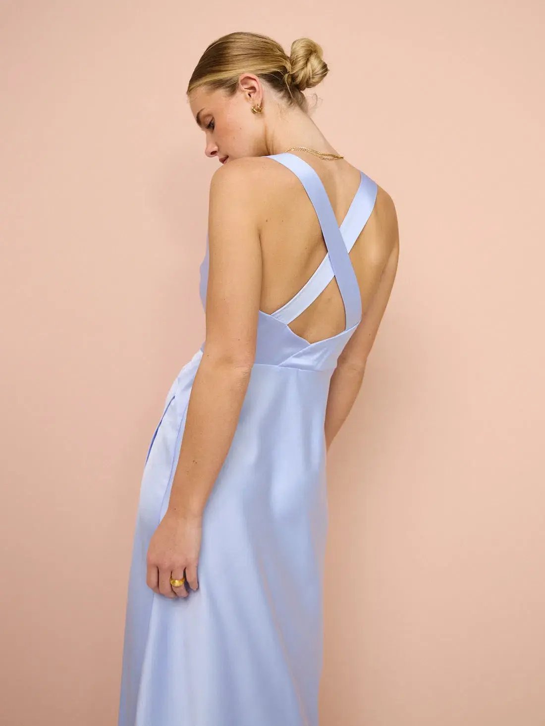 One Fell Swoop Carrie Midi Dress in Periwinkle Size 10 photo 4