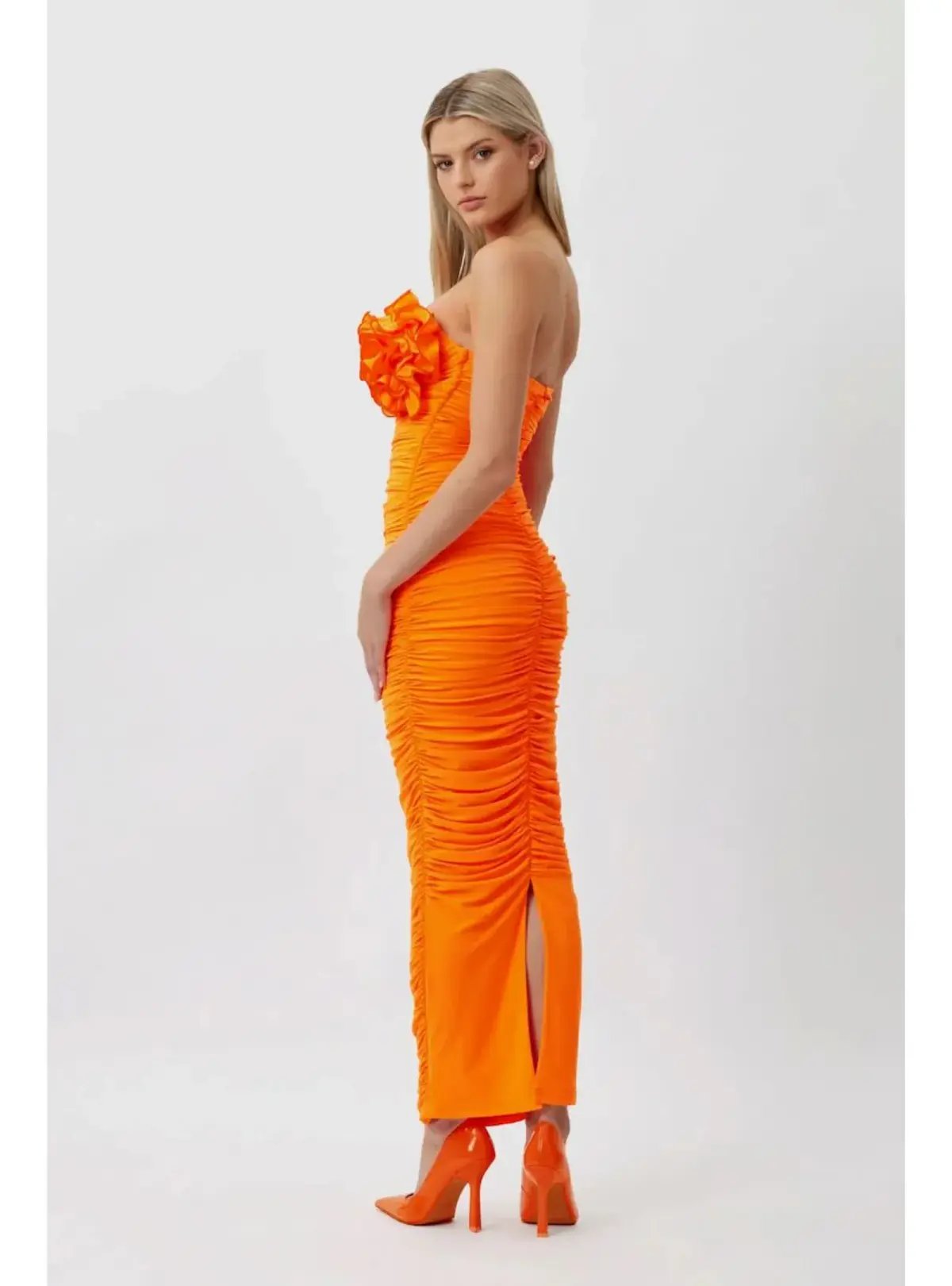 Bianca & Bridgett Tara Gown Orange Size AU 12 photo 3