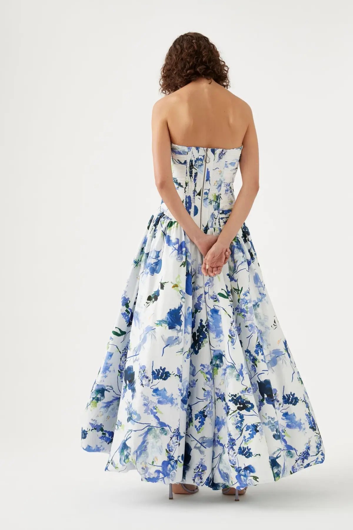 Aje Violette Bubble Hem Maxi Dress Floral Size 14 photo 2