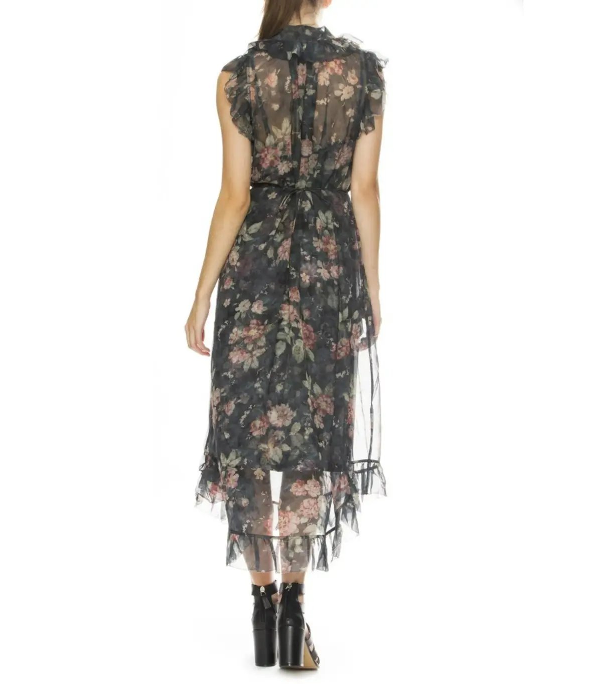 Zimmermann Unbridled Frill Dress Floral Size 1 / AU 10 photo 2