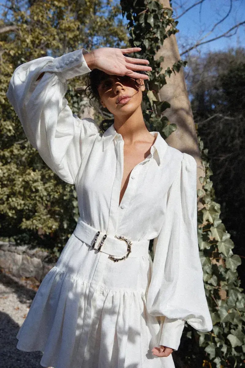 Acler Sherwood Mini Dress Ivory Size 14 photo 7