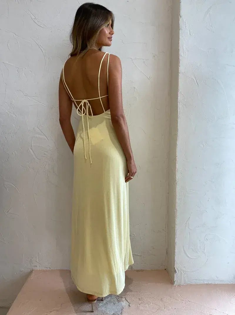 Significant Other Sassari Dress Yellow Size 8 photo 3
