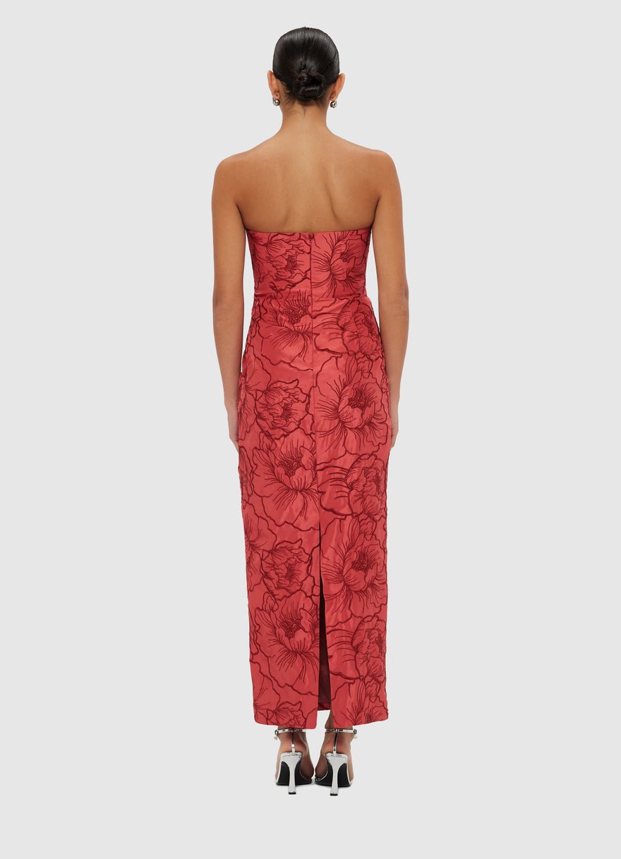 Leo Lin Rayna Bustier Maxi Dress - Mulberry photo 4