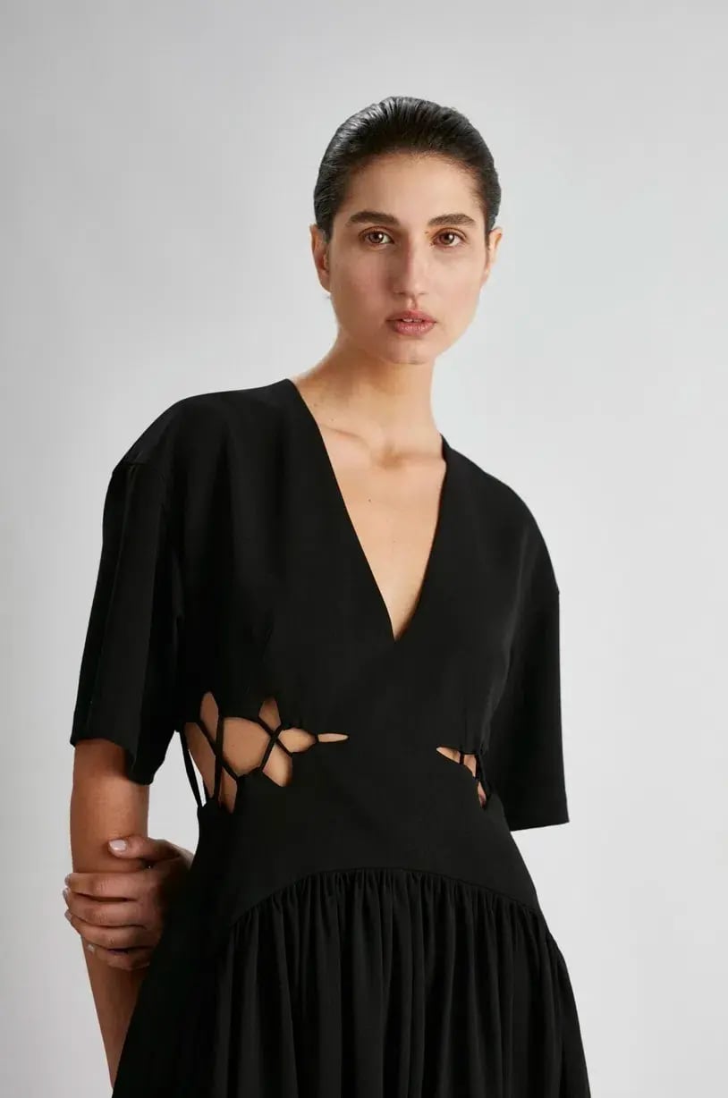 Camilla and Marc Brea Cut Out Dress Black Size 6 photo 2