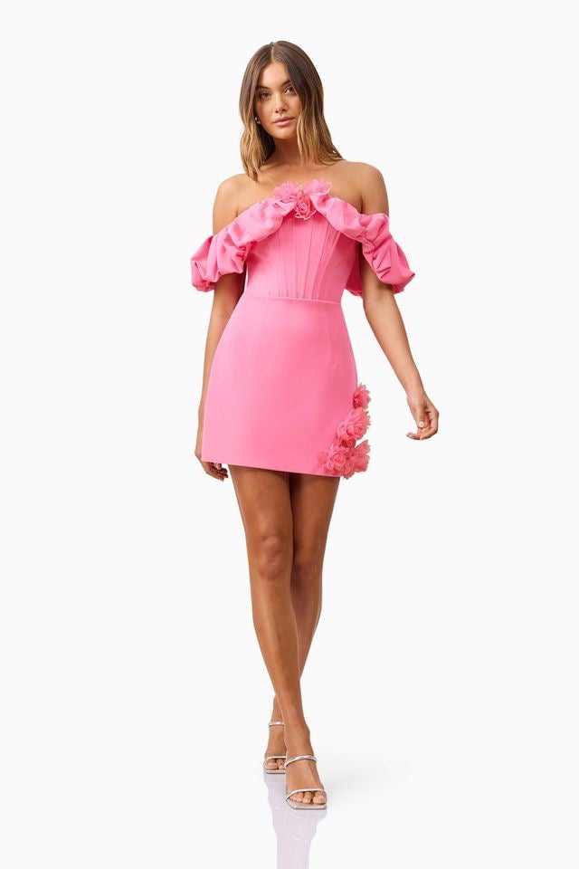 Elliatt Klara Mini Dress - Pink photo 4