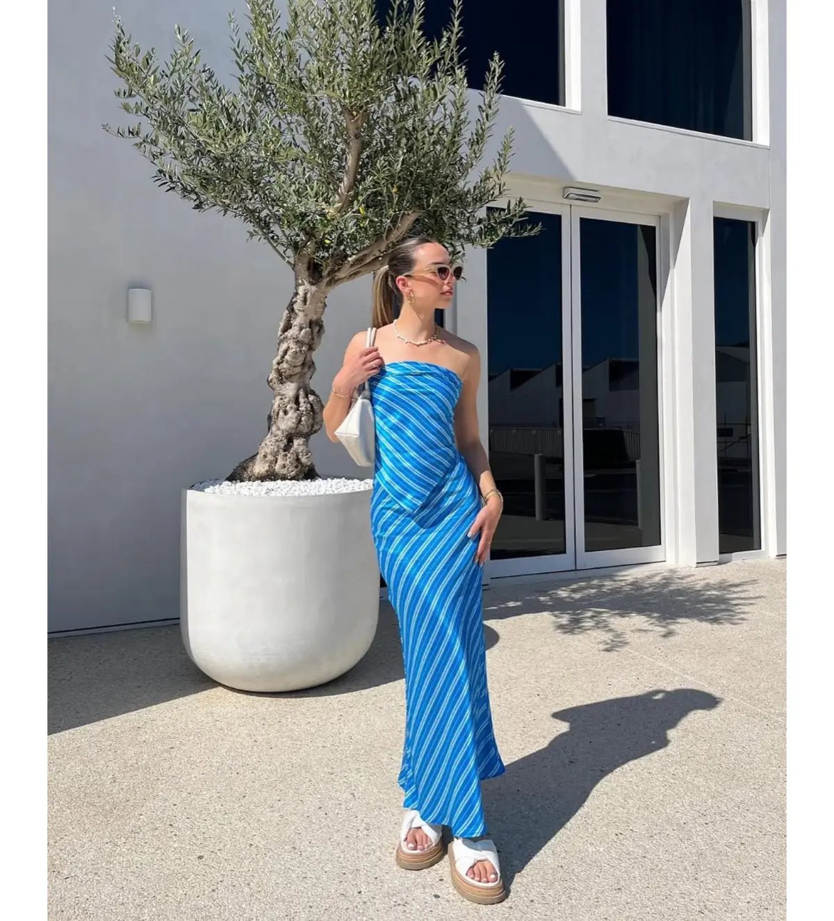 Steele Matching Set Azure Stripe Size S / AU 8 photo 2