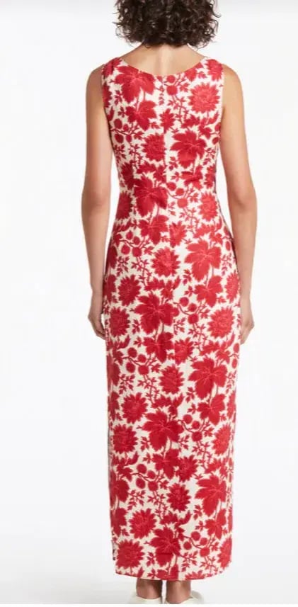 Sir the Label Cinta Cut Out Midi Dress Print Size 6 photo 2