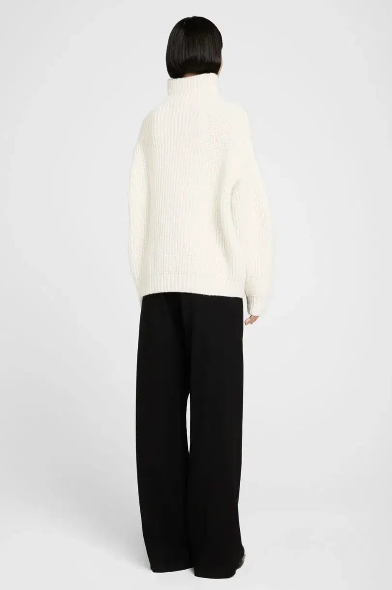 Anine Bing Sydney Sweater in Cream Size XS / AU 8 photo 2