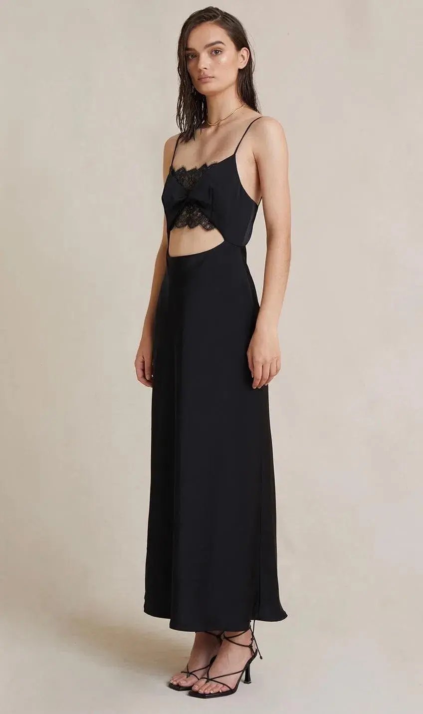 Bec & Bridge Valerie Midi Dress in Black Size 8 / S photo 2