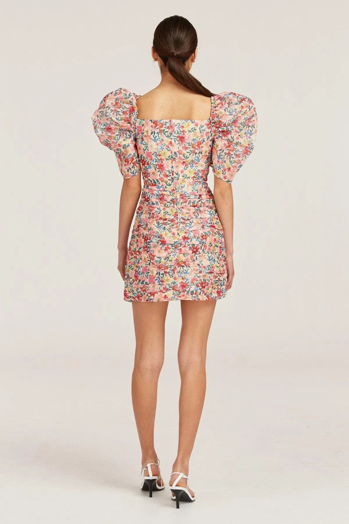 C/MEO Collective Ever More Short Sleeve Dress Floral Size 8 photo 2