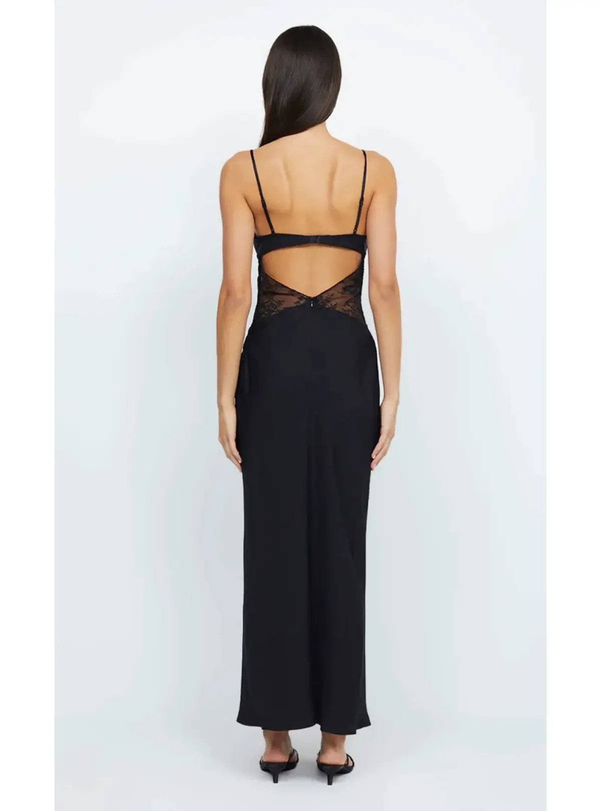 Bec & Bridge Nora Lace Maxi Dress Black Size AU 6 photo 3