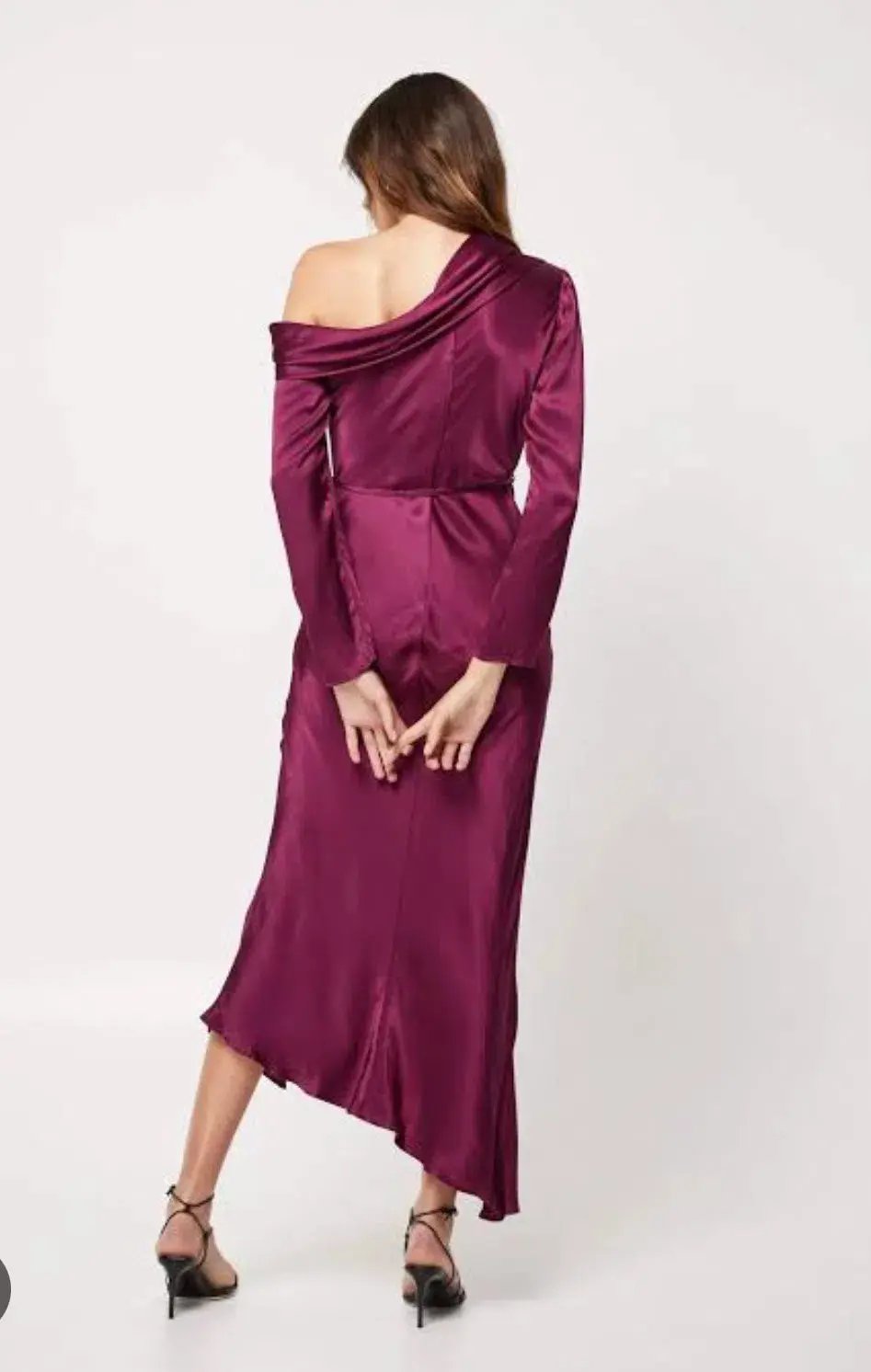 Mossman Two Souls Midi Dress Burgundy Size 12 photo 2
