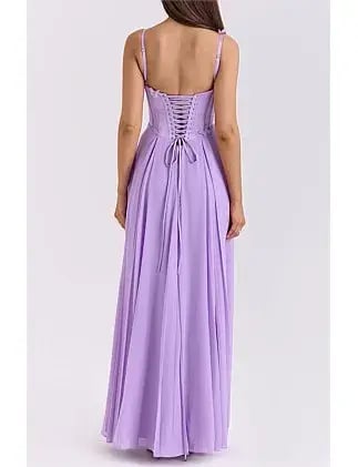 House of CB Pascha Maxi Dress Lilac Size 12/L photo 3