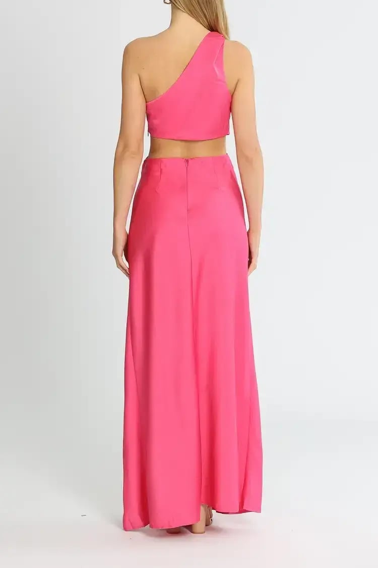 MISHA Kristin Gown Pink Size 8/S photo 3