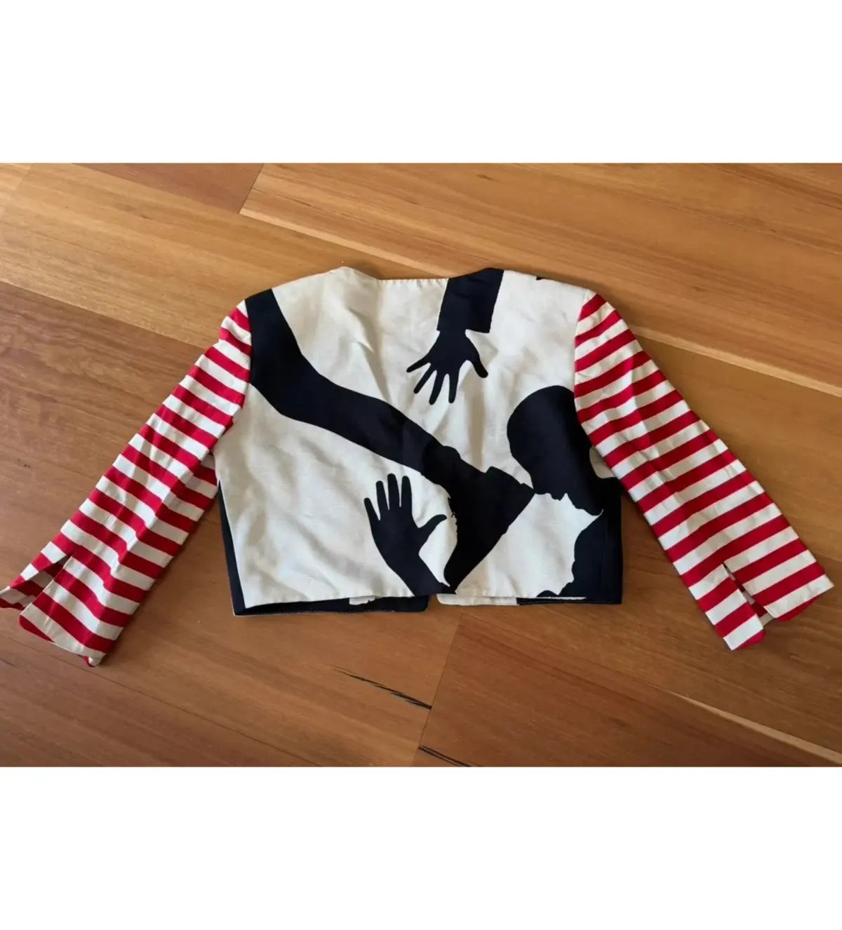 Moschino Cheap and Chic Cropped Blazer Shadow Dancer Size AU 8 photo 4