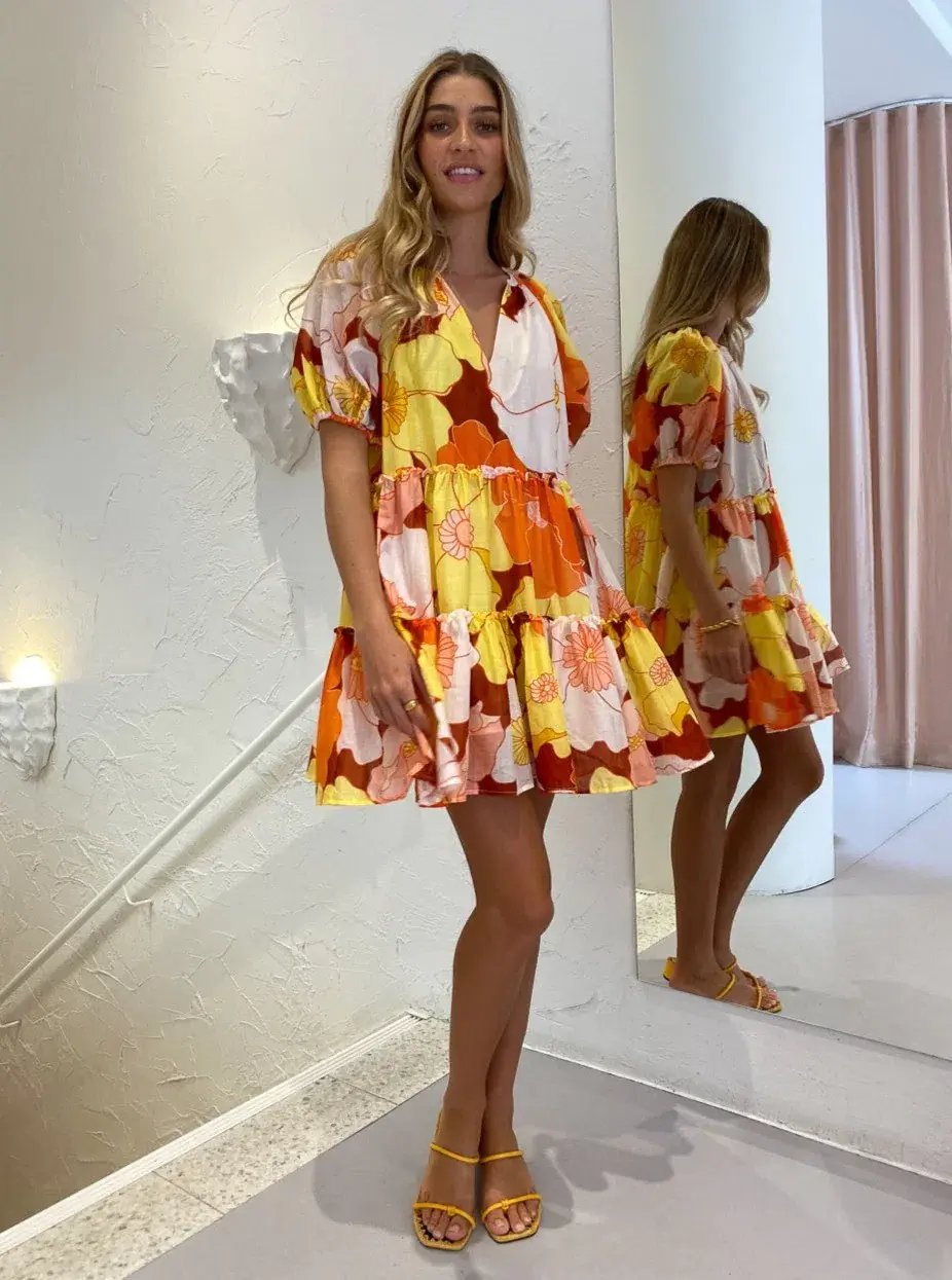 Steele Helio Dress Print Size XS photo 4