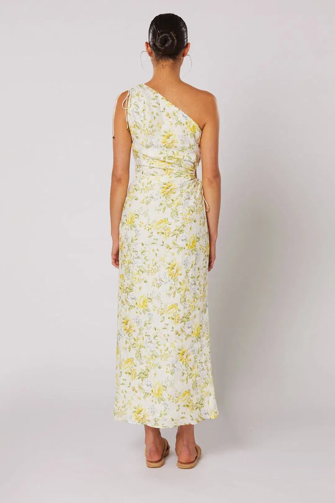 Winona Limette One Shoulder Dress Floral Size 8 photo 3